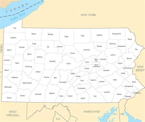 26 County Map Of Pa With Cities Online Map Around The World