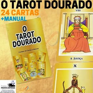 Tarot Dourado De Marselha Cartas Baralho De Tar Lindas