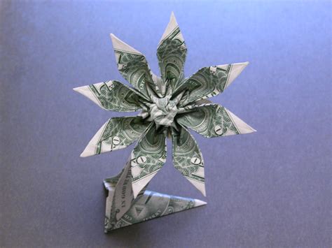 Dollar Bill Origami Flowers