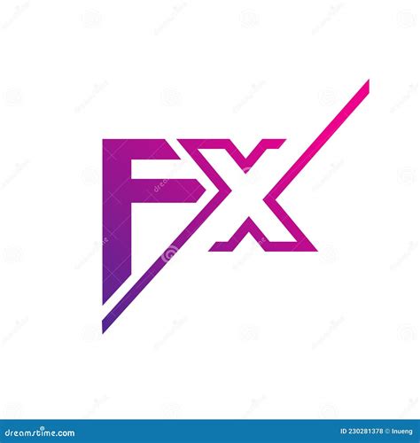 Fx Company Logo Design Modern And Simple Logo Stock Vector