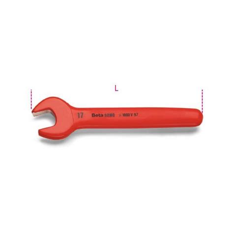 Beta 52mq 13 13mm 1000v Insulated Single Open End Wrench Primetools