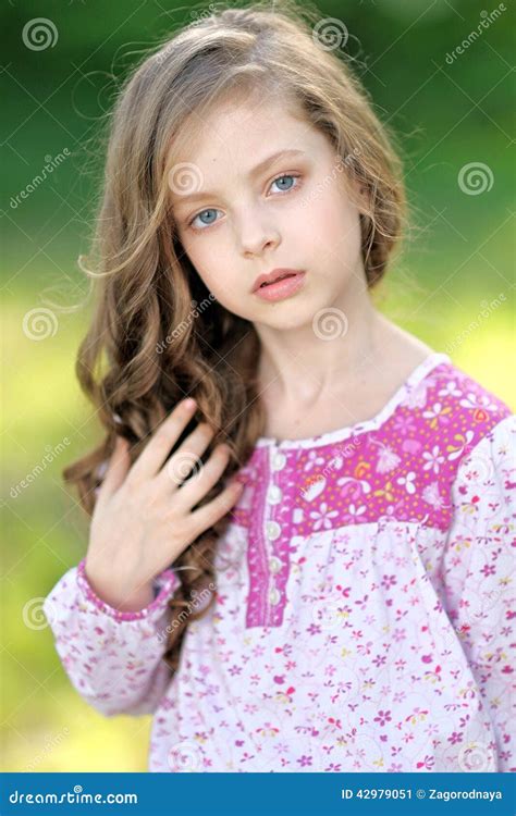 Portrait Of A Beautiful Girl Stock Image Image Of Little Beauty
