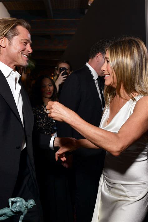 What happened at Brad Pitt and Jennifer Aniston's viral reunion at the