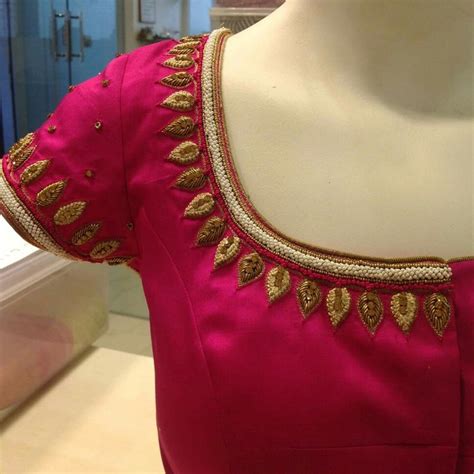 Pin By Almeenayadhav On Embroidery N Aari Work Blouse Design Models