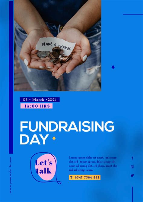 10 Fundraising Poster Psd Template Free Room