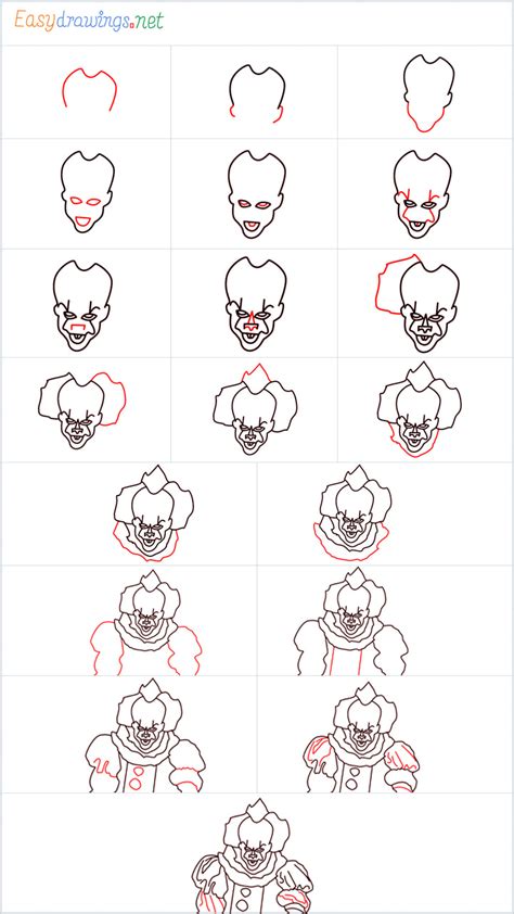 Something one of the best easy sketches to draw is a key part of winter fun! How to Draw pennywise step by step - 19 Easy Phase
