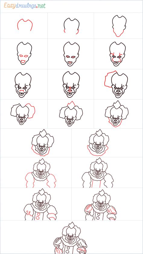 It's very easy art vnclip.net/user/cartooning4kids happy thursday everyone! How to Draw pennywise step by step - 19 Easy Phase