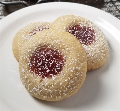 Thumbprint Cookies With Strawberry Jam Amanda Cooks And Styles