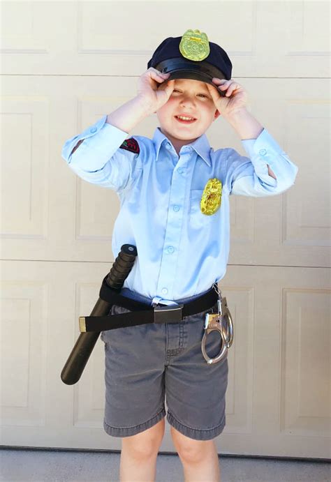 You can dress up as a superhero or a pretty princess, and even wear some of these costumes to bed, since many of them are made from comfortable fabric and in the traditional pajama style. Cops and Robbers Family Halloween Costume DIY - Life Anchored