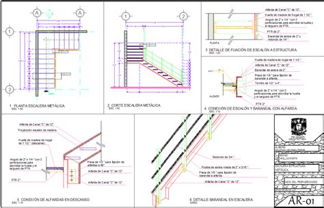 Steel Structure Staircase Detail Cad Files Cadbull