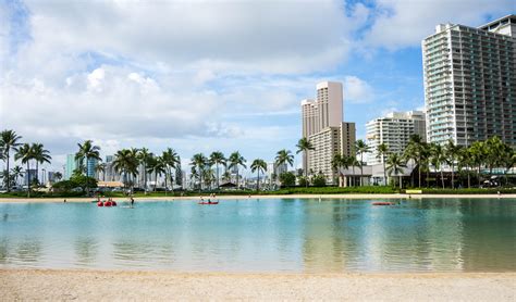 Oahu Hawaii Honolulu Waikiki Beach Sky Tree Free Image Peakpx