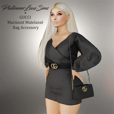 The Sims 4 Gucci Marmont Shoulder Bag Accessory Vol1 Cc The Sims