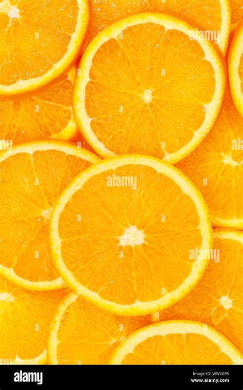 Oranges Citrus Fruits Orange Slices Collection Portrait Format Food