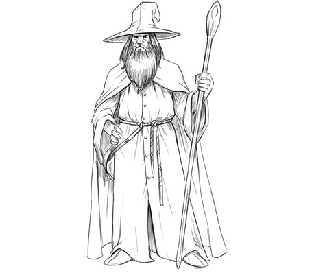 Learn To Draw A Wizard In 10 Easy Steps With Pictures Drawings
