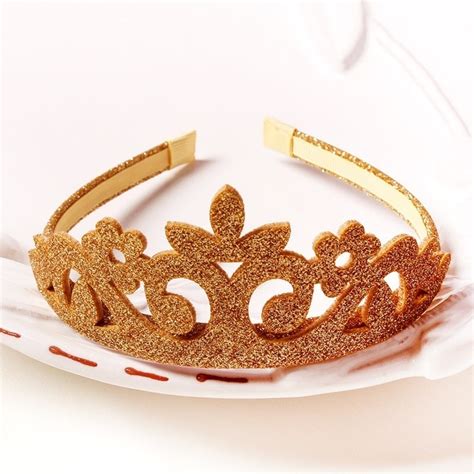 Buy Princess Crown Headband Flower Glitter Felt