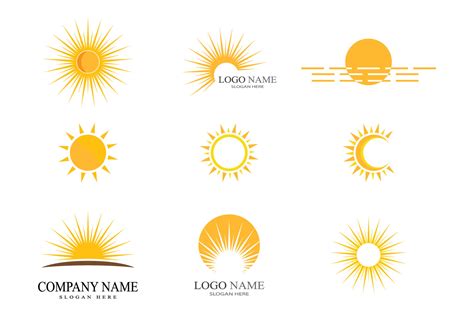 Sun Logo Vector And Symbol Graphic By Redgraphic · Creative Fabrica