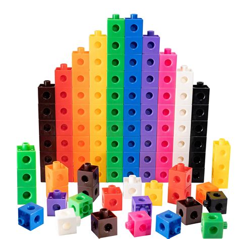 Mua Toyli 100 Piece Linking Cubes Set For Counting Sorting Stem Connecting Counting Blocks