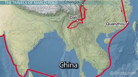 Marco Polo S Travel Route And Exploration Overview And Significance Video And Lesson Transcript