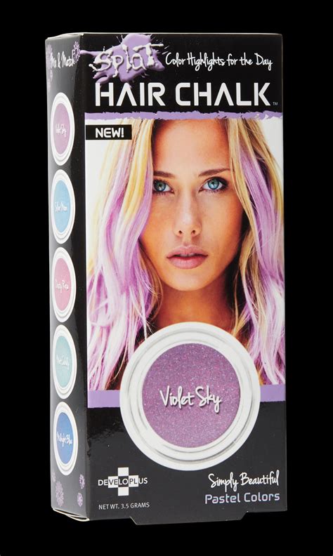 Splat Violet Sky Hair Chalk, Temporary Purple Hair Color ...