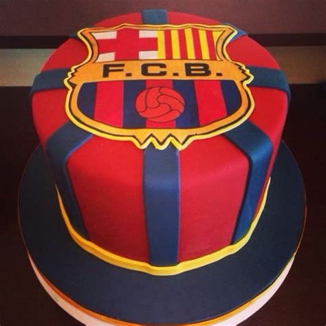 Fc football cake barcelona soccer ball cake by cupcake savvy's kitchen. Barcelona cake | Football birthday cake, Dad birthday ...