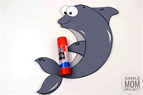 Free Printable Dolphin Craft For Kids Simple Mom Project
