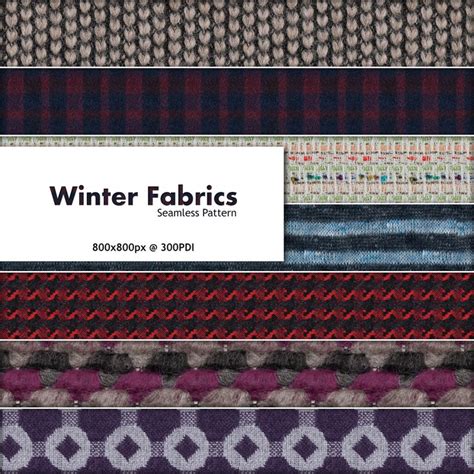 Winter Fabrics Seamless Pattern Seamless Patterns Seamless Pattern