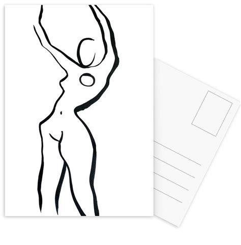 Nude Postkartenset JUNIQE