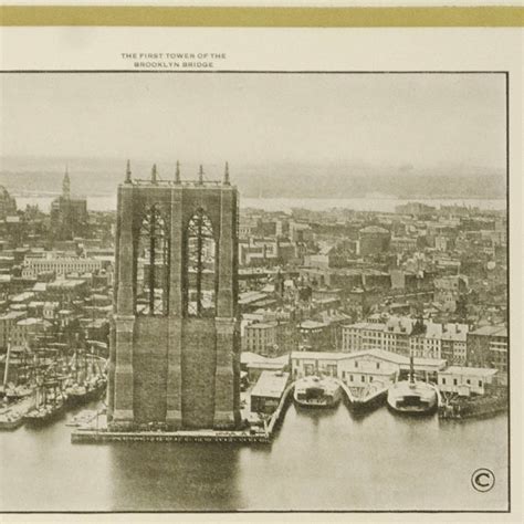 View New York City 1876 And 1913 Brooklyn Bridge Advertising