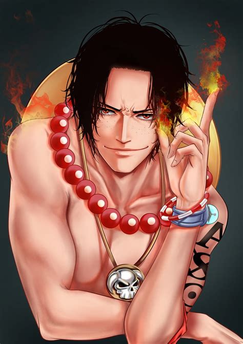 Ace💚 One Piece Fan Art 41165160 Fanpop