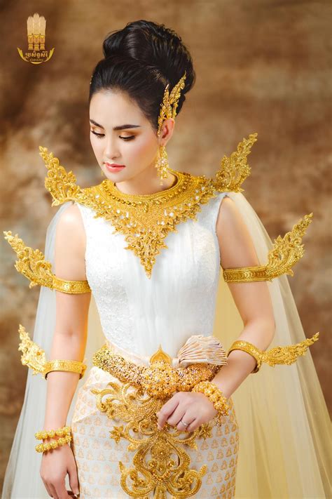 khmer wedding costume นางแบบ ภาพสาวน่ารัก แฟชั่น