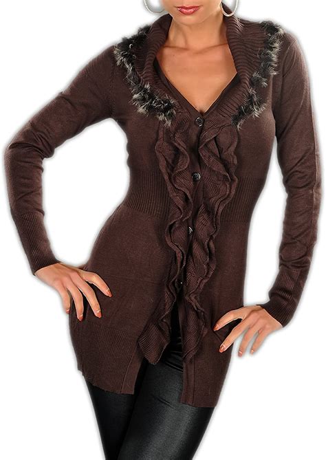 8177 Leopard And Wrl Cardigan Sweater Jersey With Cashmere And
