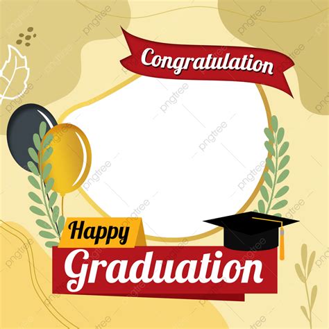 Twibbon Congrat Graduation Pastel Graduation Pastel Twibbon Png