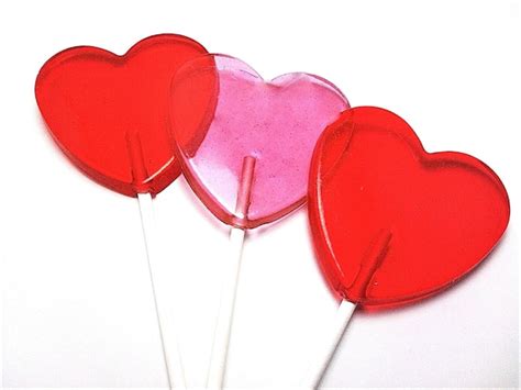 12 Large Heart Lollipops Valentine Lollipops Wedding Etsy