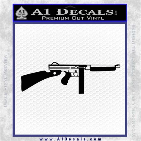 Wwii Machine Gun Decal Sticker A1 Decals