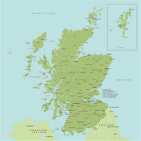 Geography Blog Detailed Map Of Scotland