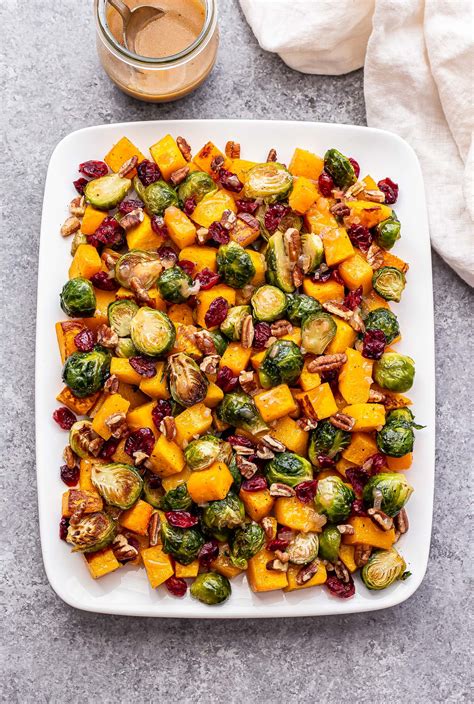 Roasted Butternut Squash And Brussels Sprouts Salad Recipe Runner