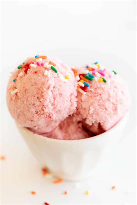 3 Ingredient Strawberry Snow Ice Cream Recipe Julie Blanner