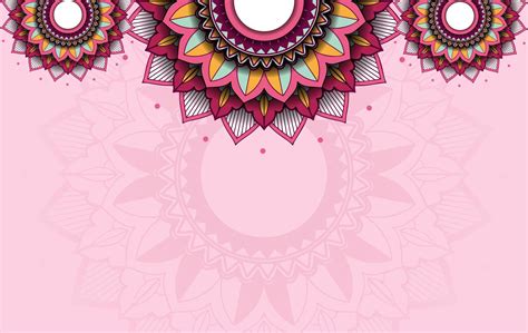 Background Template With Mandala Pattern 1349375 Vector Art At Vecteezy
