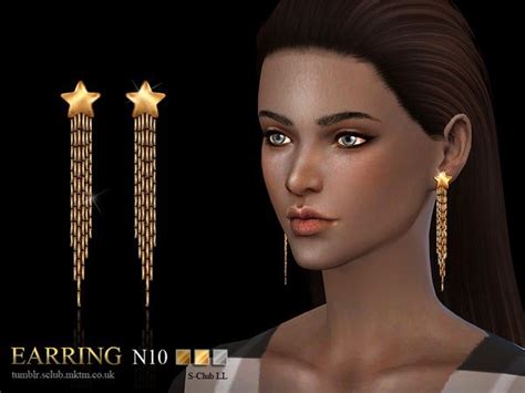 S Club Ll Ts4 Earring 10f Sims 4 Cas Sims Cc Accessories Earrings