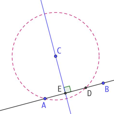 Définition D Un Point En Géométrie - Perpendiculaire d’une droite passant par un point (version 2) – Un peu
