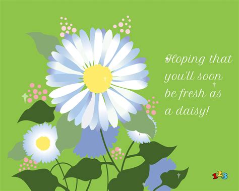 Fresh As A Daisy Get Well Soon Send Free Ecards From
