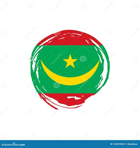 Drapeau De La Mauritanie Illustration De Vecteur Illustration Stock