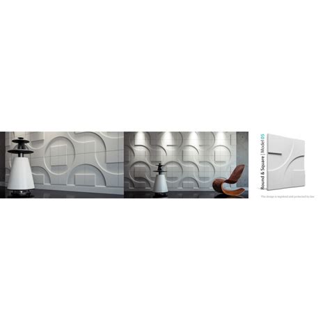 We use the term comfortable stretched. Round & Square 3D Wall Panels