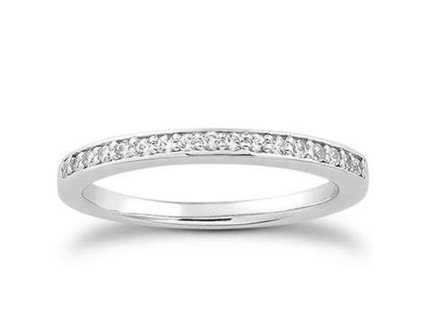 micro pave diamond wedding ring band in 14k white gold richard cannon jewelry