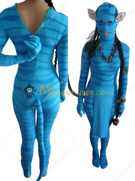 Blue Lycra Spandex Avatar Neytiri Adult Costume For Sale On Popscreen