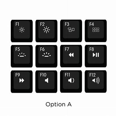 Mac Function Keycap Keyboard Shortcuts Hotkey Key