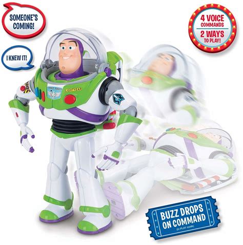 Buy Thinkway Toys Toy Story 4 Buzz Lightyear Drop Down Action From £34