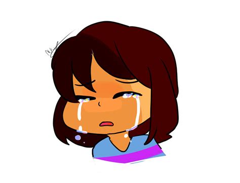 Crying Frisk Just A Practice C By Pixelmiayu On Deviantart