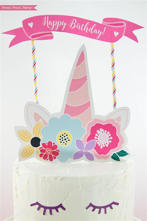 printae happy birthday cake topper cocomelon party printable cake topper garland cupcake