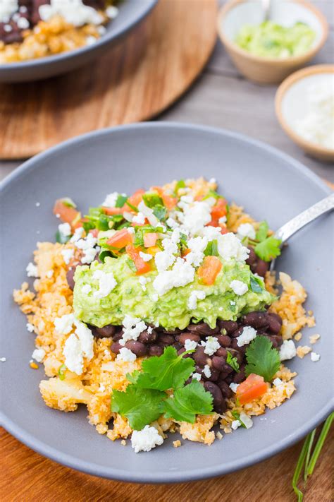 Cauliflower Rice And Beans With All The Fixins — Caroline Chambers